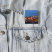 Canada, Alberta, Calgary: Stadsgezicht vanaf 4 Vierkante Button 5,1 Cm (In situ)
