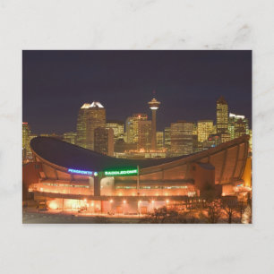 Canada, Alberta, Calgary: Stadsgezicht vanuit Briefkaart