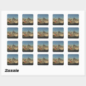 Canada, Alberta, Calgary: Stadsprofiel vanaf 3 Vierkante Sticker (Vel)