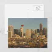 Canada, Alberta, Calgary: Stedelijk silhouet vanui Briefkaart (Voorkant / Achterkant)