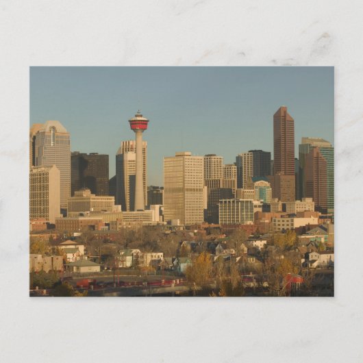 Canada, Alberta, Calgary: Stedelijk silhouet vanui Briefkaart (Voorkant)
