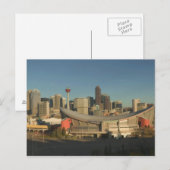 Canada, Alberta, Calgary: Stedelijk silhouet vanui Briefkaart (Voorkant / Achterkant)