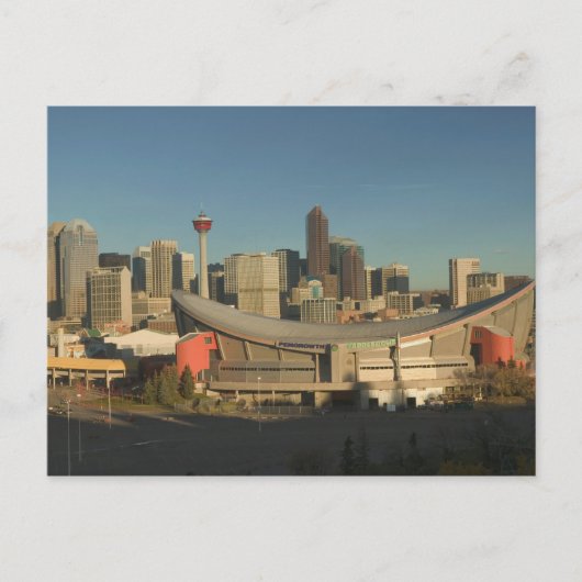Canada, Alberta, Calgary: Stedelijk silhouet vanui Briefkaart (Voorkant)