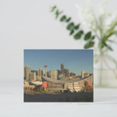 Canada, Alberta, Calgary: Stedelijk silhouet vanui Briefkaart (Staand voorkant)
