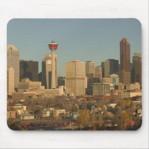 Canada, Alberta, Calgary: Stedelijk silhouet vanui Muismat