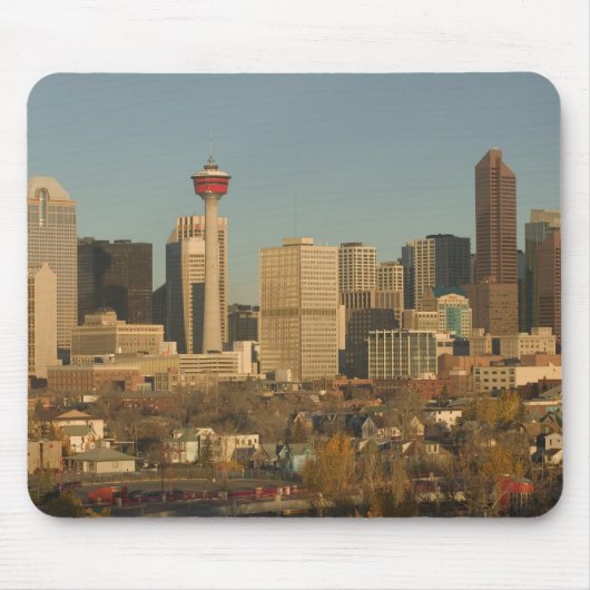 Canada, Alberta, Calgary: Stedelijk silhouet vanui Muismat (Voorkant)