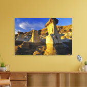 Canada, Alberta, Drumheller. Hoedoes. Canvas Afdruk (Insitu (Woonkamer))