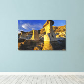 Canada, Alberta, Drumheller. Hoedoes. Canvas Afdruk (Insitu (Houten vloer))