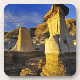 Canada, Alberta, Drumheller. Hoodoos. Drankjes Onderzetter