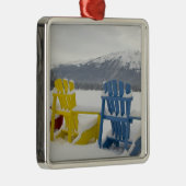 Canada, Alberta, Jasper, Jasper NP. Fairmont Metalen Ornament (Rechts)