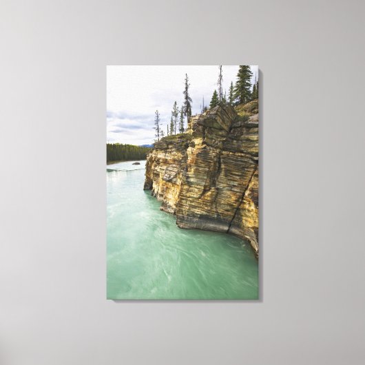 Canada, Alberta, Jasper National Park, Athabasca Canvas Afdruk (Voorkant)