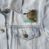 Canada, Alberta, Jasper National Park, Athabasca Vierkante Button 5,1 Cm (In situ)