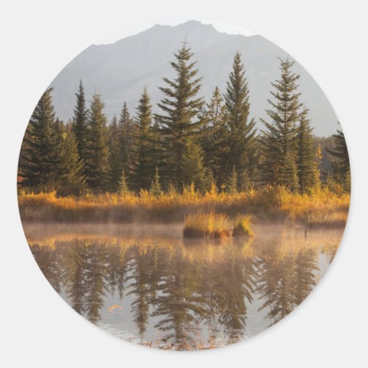 Canada, Alberta, Jasper National Park Ronde Sticker (Voorkant)