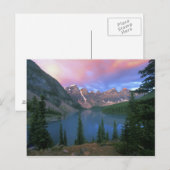 Canada, Alberta, Lake Moraine bij Dawn, Banff Briefkaart (Voorkant / Achterkant)