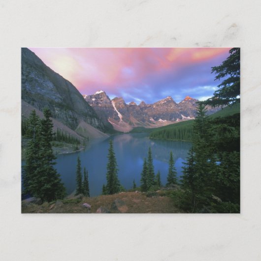 Canada, Alberta, Lake Moraine bij Dawn, Banff Briefkaart (Voorkant)