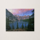 Canada, Alberta, Lake Moraine bij Dawn, Banff Legpuzzel (Horizontaal)