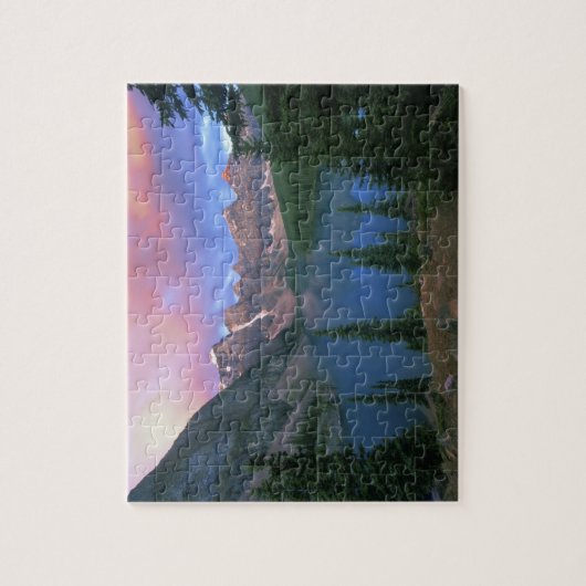 Canada, Alberta, Lake Moraine bij Dawn, Banff Legpuzzel (Verticaal)