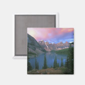 Canada, Alberta, Lake Moraine bij Dawn, Banff Magneet (Voorkant / Achterkant)