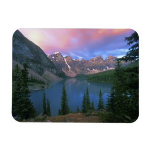 Canada, Alberta, Lake Moraine bij Dawn, Banff Magneet