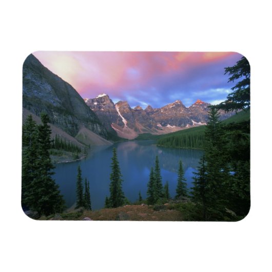 Canada, Alberta, Lake Moraine bij Dawn, Banff Magneet (Horizontaal)