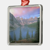 Canada, Alberta, Lake Moraine bij Dawn, Banff Metalen Ornament (Links)