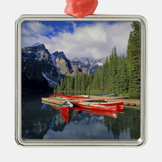 Canada, Alberta, Moraine Lake. De glassy Metalen Ornament (Voorkant)