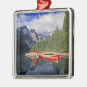Canada, Alberta, Moraine Lake. De glassy Metalen Ornament (Links)