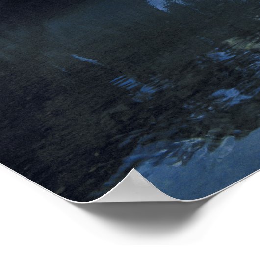 Canada, Alberta, Moraine Lake. De glassy Poster (Hoek)