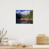 Canada, Alberta, Moraine Lake. De glassy Poster (Keuken)