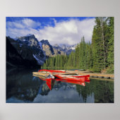 Canada, Alberta, Moraine Lake. De glassy Poster (Voorkant)