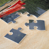 Canada, Alberta, Moraine Lake. Het glasachtige Legpuzzel (Zijkant)