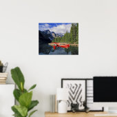 Canada, Alberta, Moraine Lake. Het glasheldere Poster (Thuiskantoor)