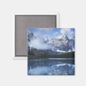 Canada, Alberta, Nationaal park Banff, Meer Magneet (Voorkant / Achterkant)