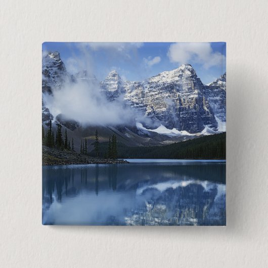Canada, Alberta, Nationaal park Banff, Meer Vierkante Button 5,1 Cm (Voorkant)