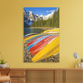 Canada, Alberta, Nationaal Park Banff, Moraine Canvas Afdruk (Insitu (Woonkamer))