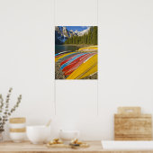 Canada, Alberta, Nationaal Park Banff, Moraine Poster (Keuken)