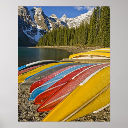 Canada, Alberta, Nationaal Park Banff, Moraine Poster (Voorkant)