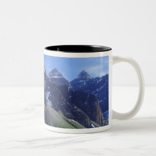 Canada, Alberta, Nationaal park Banff, Moraine Tweekleurige Koffiemok