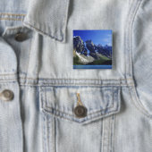 Canada, Alberta, Nationaal park Banff, Moraine Vierkante Button 5,1 Cm (In situ)