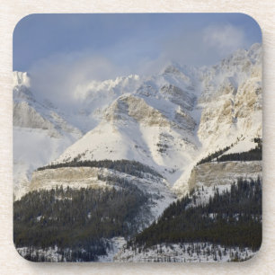 Canada, Alberta, Nationaal park Banff. Uitzicht op Bier Onderzetter