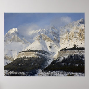 Canada, Alberta, Nationaal park Banff. Uitzicht op Poster