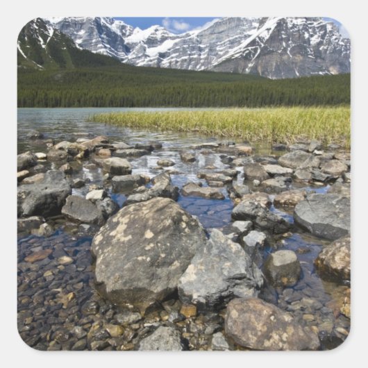 Canada, Alberta, Rocky Mountains, Banff Nationaal Vierkante Sticker (Voorkant)