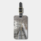 Canada, Alberta. Sneeuwtrein VIA Rail tussen Bagagelabel (Voorkant verticaal)