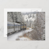 Canada, Alberta. Sneeuwtrein VIA Rail tussen Briefkaart (Voorkant / Achterkant)