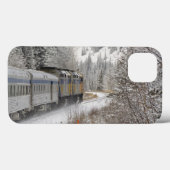 Canada, Alberta. Sneeuwtrein VIA Rail tussen Case-Mate iPhone Case (Achterkant (horizontaal))