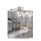 Canada, Alberta. Sneeuwtrein VIA Rail tussen Heupfles (Voorkant)