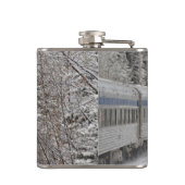 Canada, Alberta. Sneeuwtrein VIA Rail tussen Heupfles (Achterkant)