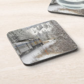 Canada, Alberta. Sneeuwtrein VIA Rail tussen Onderzetter (Linkerzijde)