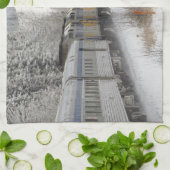 Canada, Alberta. Sneeuwtrein VIA Rail tussen Theedoek (Gevouwen)