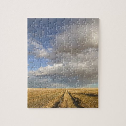 Canada, Alberta, Stand Off: Landschap met Legpuzzel (Verticaal)
